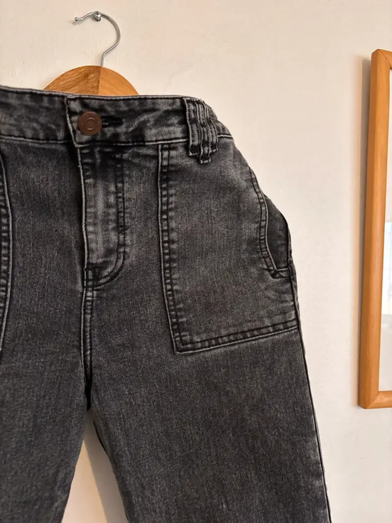 Jeans negros de mezclilla para mujer talla 40