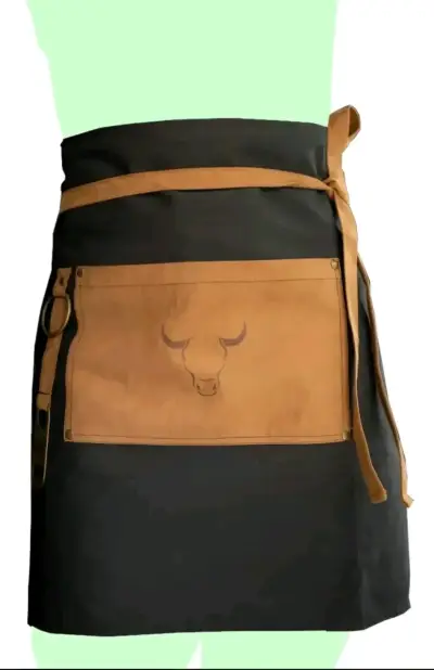 Delantal Mandil  Buffalo Steel para cocina Negro - miniatura 1