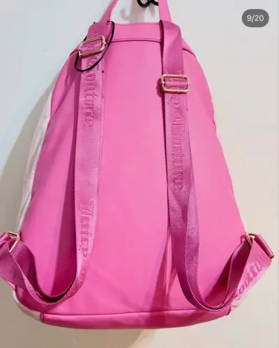 Mochila Juicy Couture rosa con diseño de corona - miniatura 2