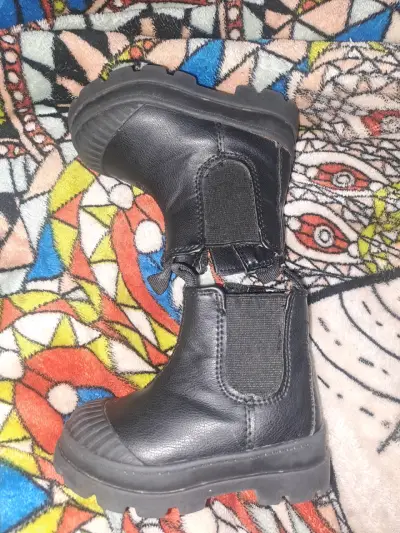 Botines negros para niños talla 19 - miniatura 2