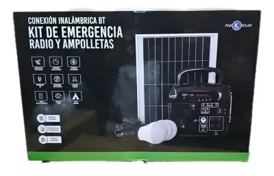 Kit Emergencia PoweBank Radio Y 3 Luces Parksolar - miniatura 1