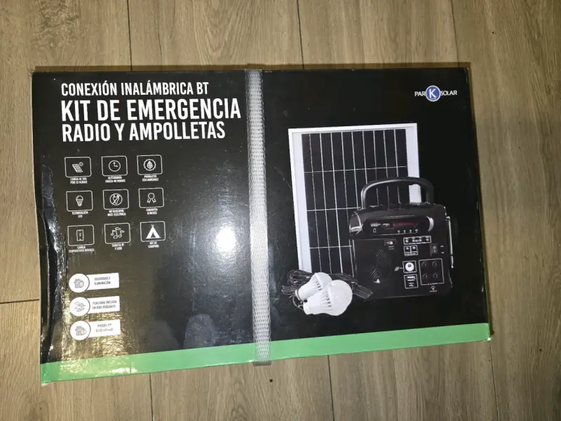 Kit Emergencia PoweBank Radio Y 3 Luces Parksolar - 3