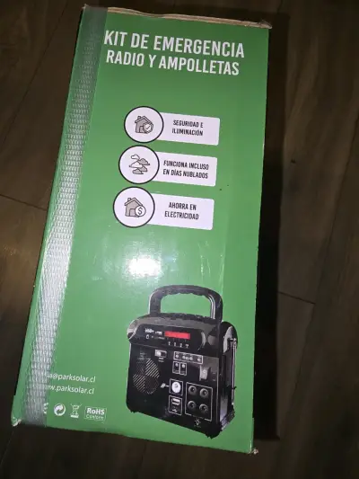 Kit Emergencia PoweBank Radio Y 3 Luces Parksolar - miniatura 4