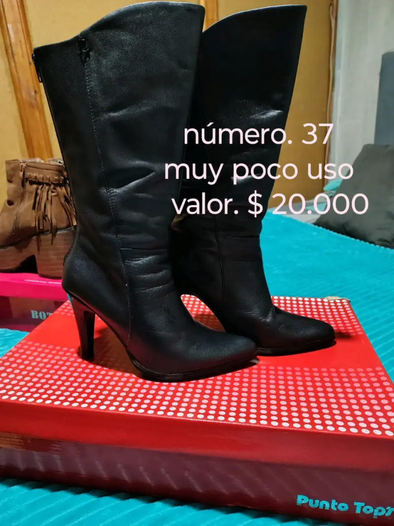 Botines de gamuza marrón con flecos talla 35 - 2