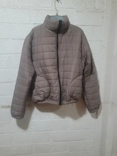 Chaqueta acolchada marrón para mujer - miniatura 1