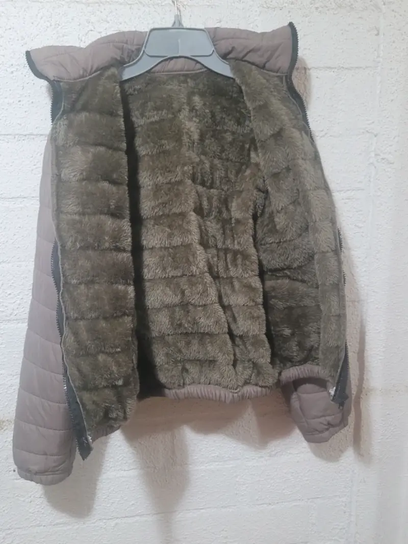 Chaqueta acolchada marrón para mujer - 2