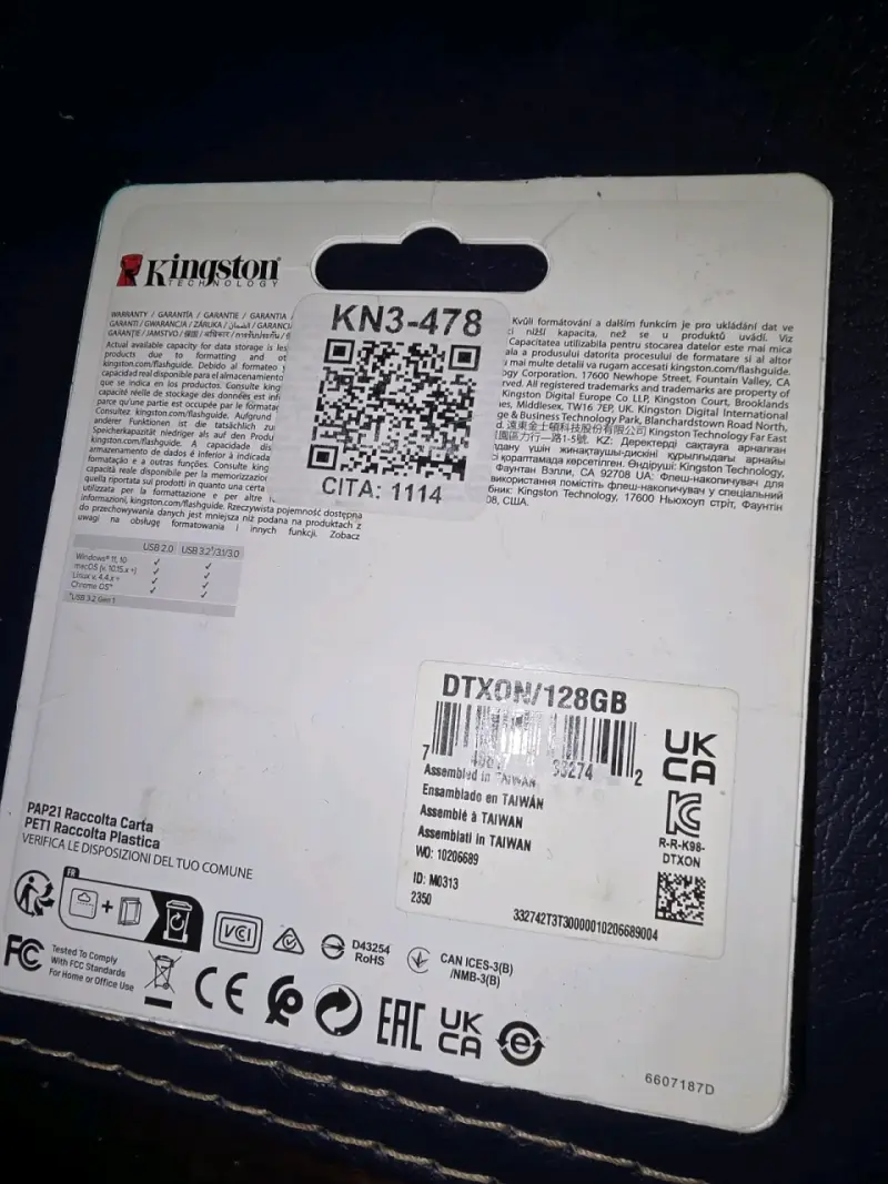 Pendrive Kingston DataTraveler Exodia 128GB US - 6