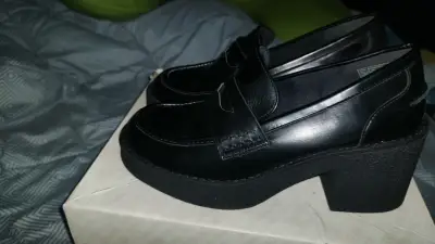 Zapatos de plataforma negros para mujer - miniatura 4