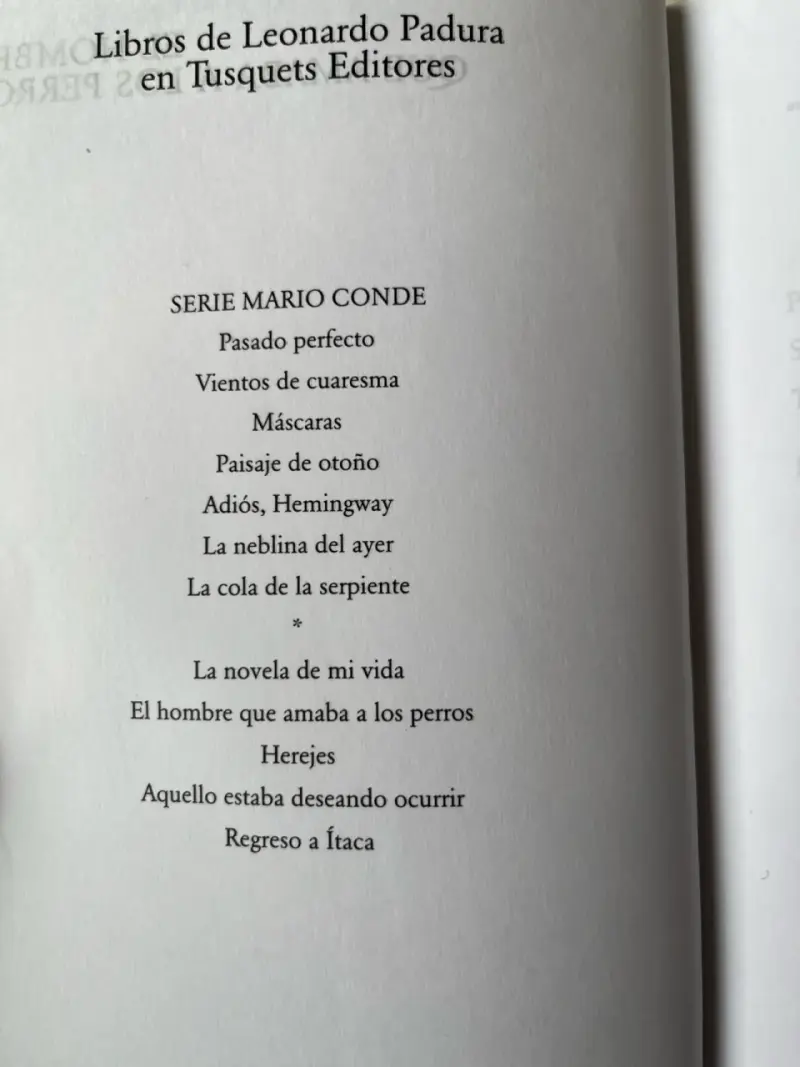 Libro 'El Hombre Que Amaba a los Perros' de Leonardo Padura - 3