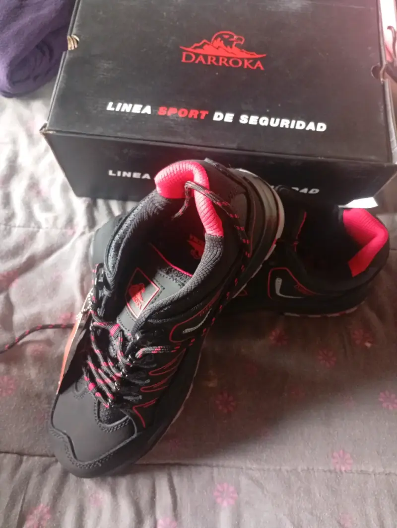 Zapatos de seguridad Darroka negros y rojos - 2
