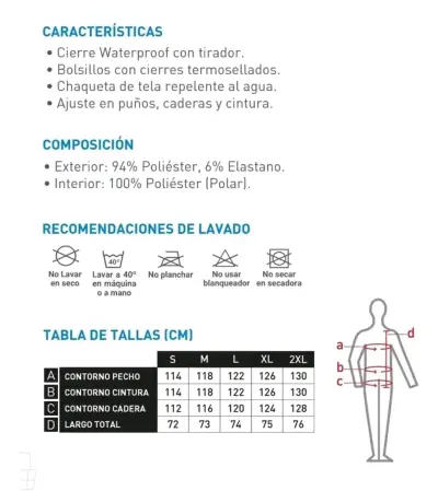 Chaqueta Softshell Absolute Zero Negra para Hombre - miniatura 5