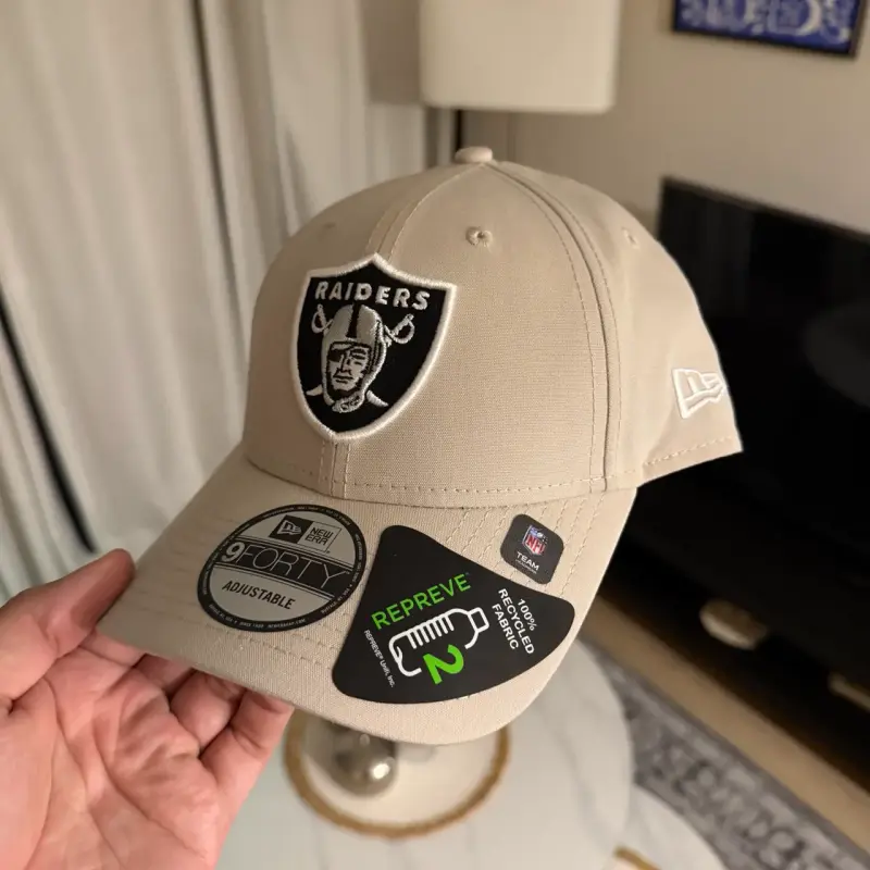 Gorra beige Raiders New Era 9FORTY ajustable