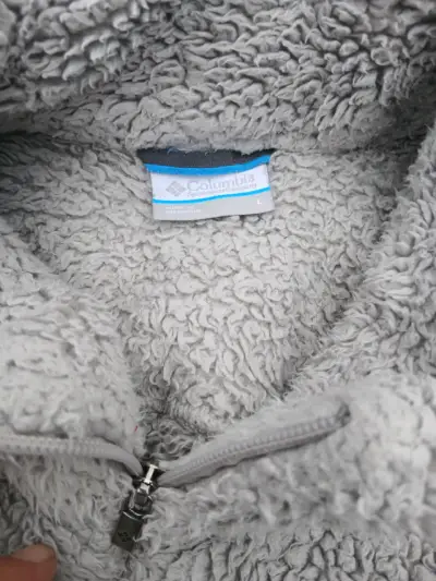 Chaqueta de lana polar Columbia gris para mujer - miniatura 2