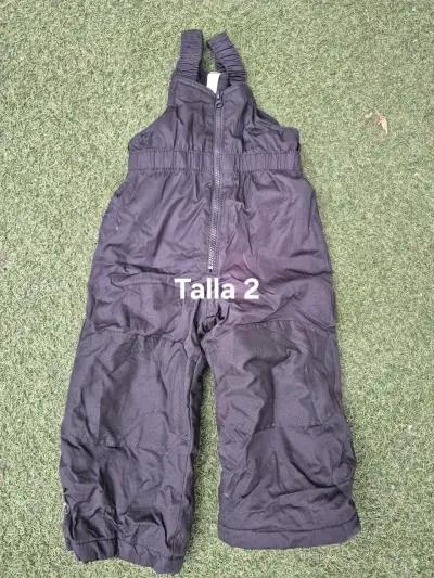 Overol de nieve para niño talla 2T negro - miniatura 1
