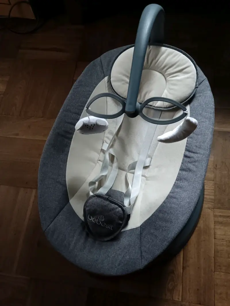 Silla Nido Bouncer Mecedora Bebesit Gris - 2