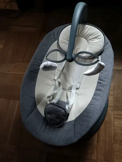 Silla Nido Bouncer Mecedora Bebesit Gris - miniatura 2