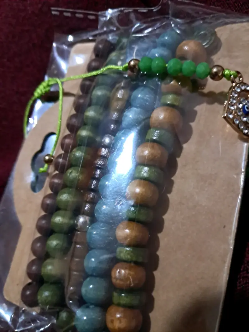6m. Pulseras e madera colorido - 2