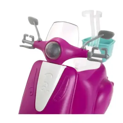 Muñeca Barbie con Scooter Rosado - miniatura 5