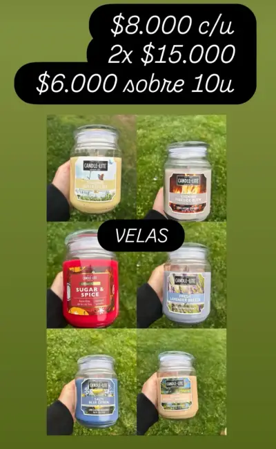 Velas aromáticas Candle-Lite en frascos de vidrio - miniatura 1