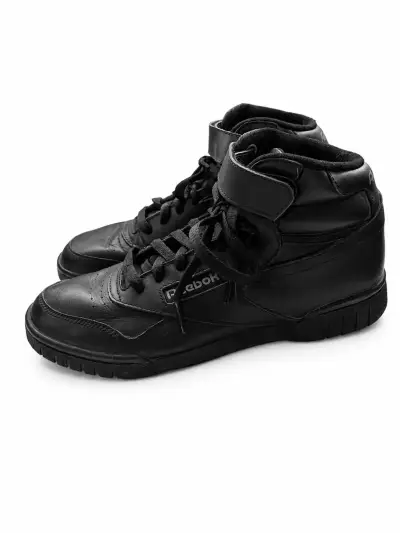 Zapatillas negras Reebok de cuero mujer - miniatura 2