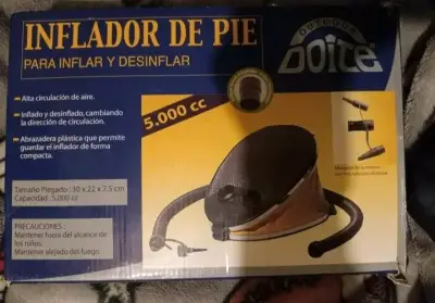 Inflador de pie Doite 5000cc para inflar y desinflar - miniatura 1