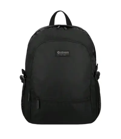 Mochila negra Xtrem con compartimento para laptop - miniatura 1