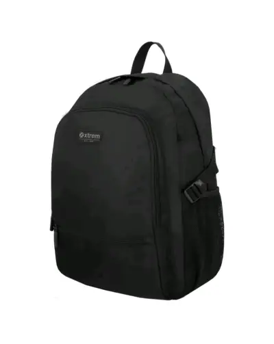 Mochila negra Xtrem con compartimento para laptop - miniatura 2