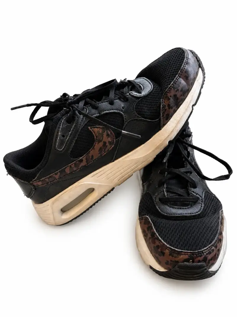 Zapatillas Nike Air negras con estampado animal - 2