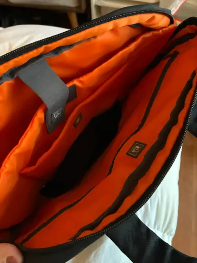 Maletín para laptop Saxoline negro con interior na - miniatura 3