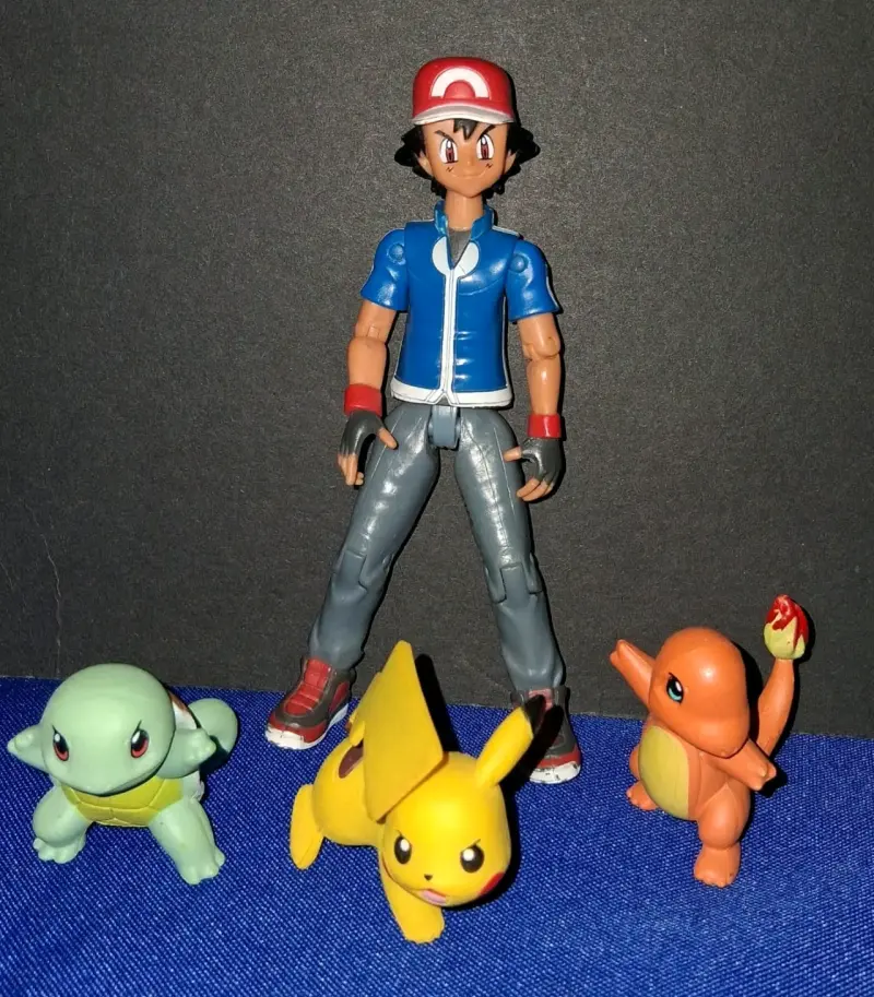 Figuras de acción Pokémon Ash y Pokémon - 1