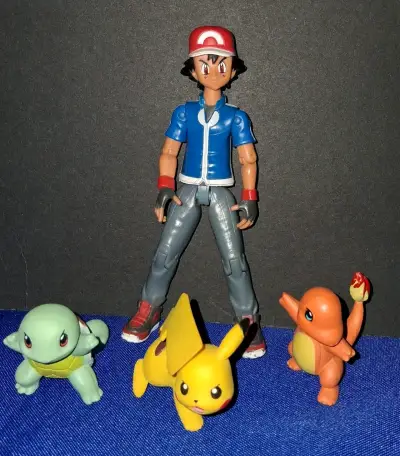 Figuras de acción Pokémon Ash y Pokémon - miniatura 1
