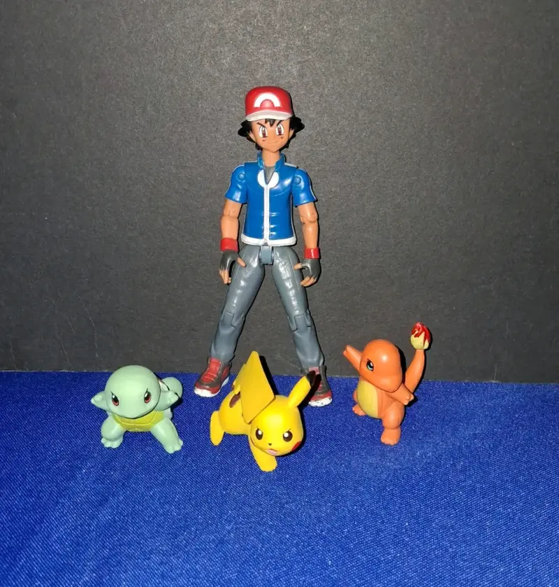 Figuras de acción Pokémon Ash y Pokémon - 3