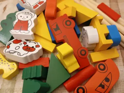 mini Juego de bloques de madera para niños - miniatura 4