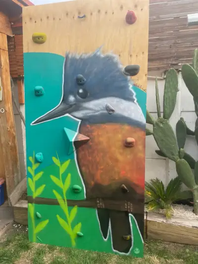 Panel de escalada para niños con diseño de aves - miniatura 4