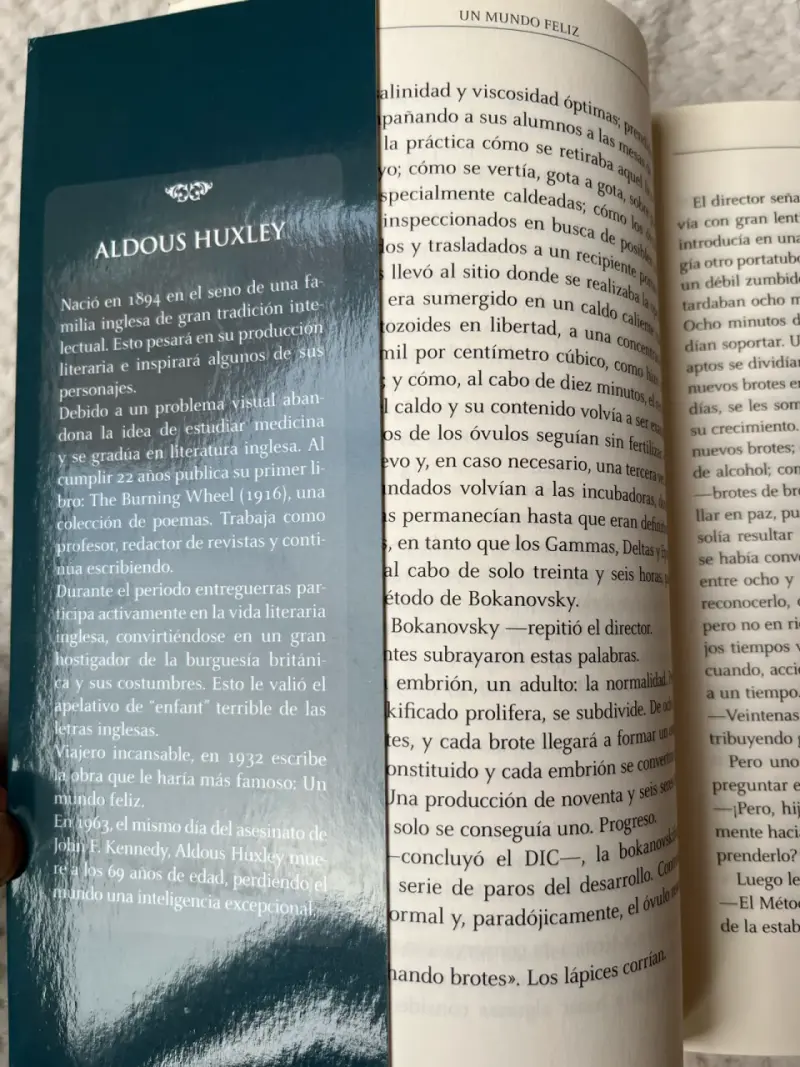 Libro Un Mundo Feliz de Aldous Huxley - 2