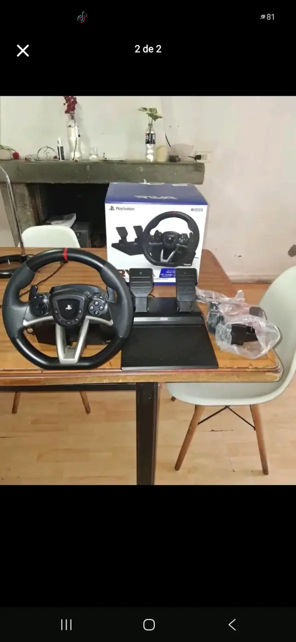 Volante de juego para PlayStation con pedales - 2