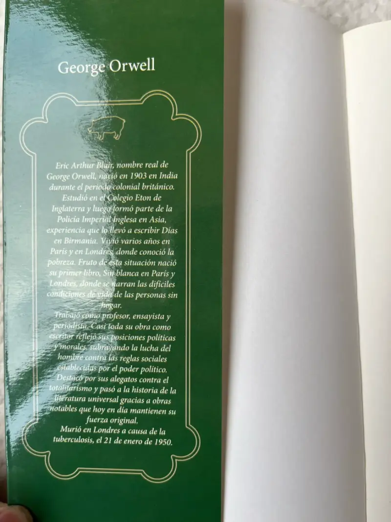 Libro Rebeldía en la Granja de George Orwell - 2