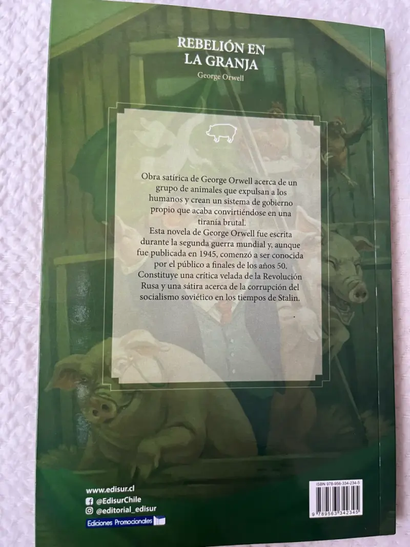 Libro Rebeldía en la Granja de George Orwell - 6