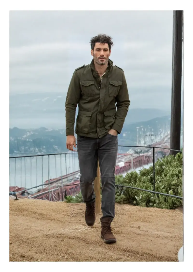 Chaqueta verde militar Ferouch para hombre - 2