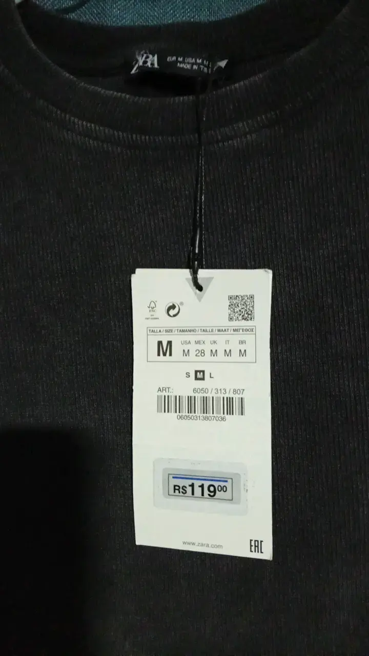 Polera negra manga princesa para mujer talla M - 3