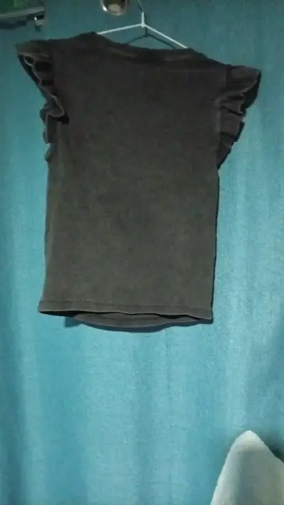 Polera negra manga princesa para mujer talla M - miniatura 5
