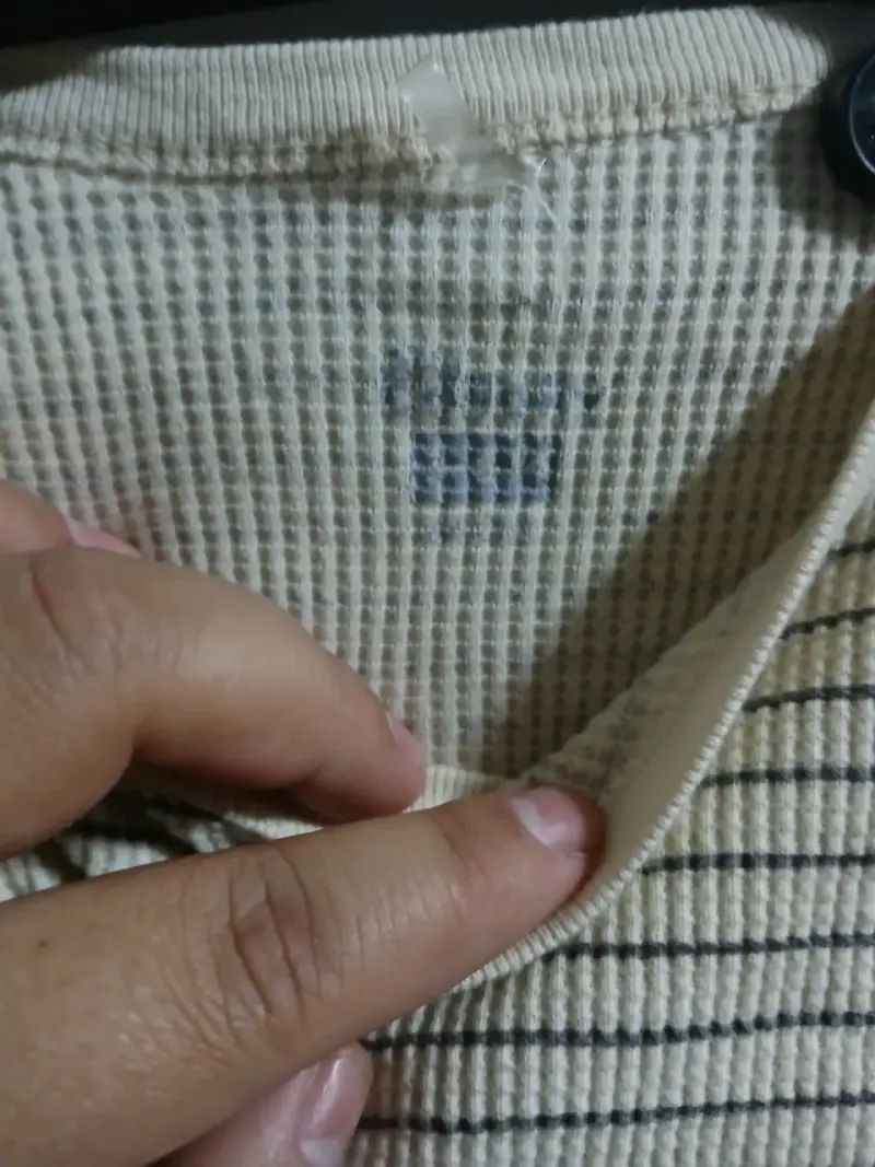 Conjunto de bebé a rayas beige - 4