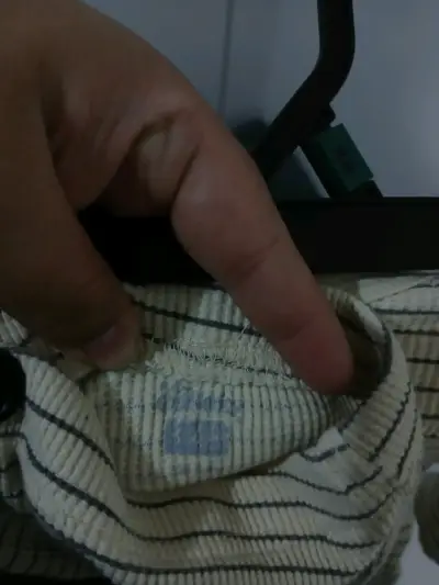 Conjunto de bebé a rayas beige - miniatura 5