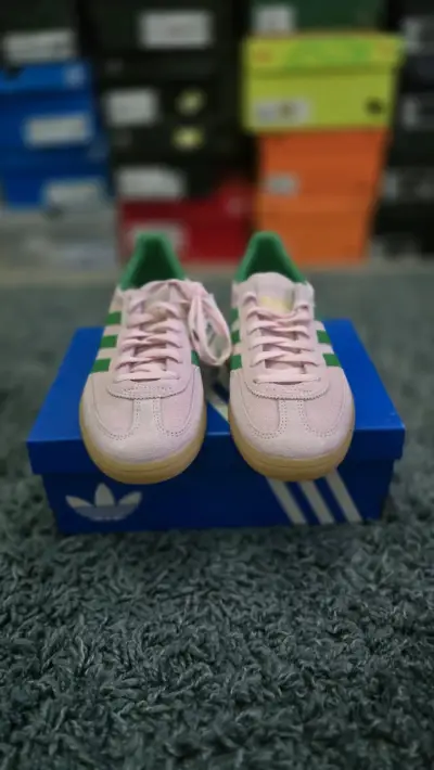 Zapatillas Adidas Spezial rosa y verde - miniatura 6