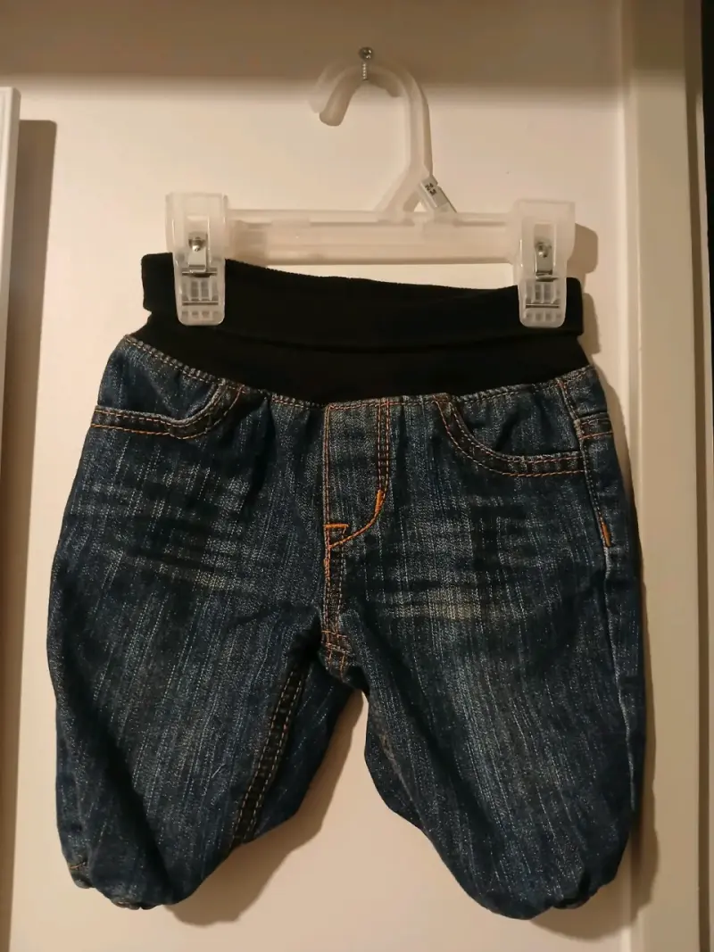 Pantalones cortos de mezclilla talla 0 a 3m - 2