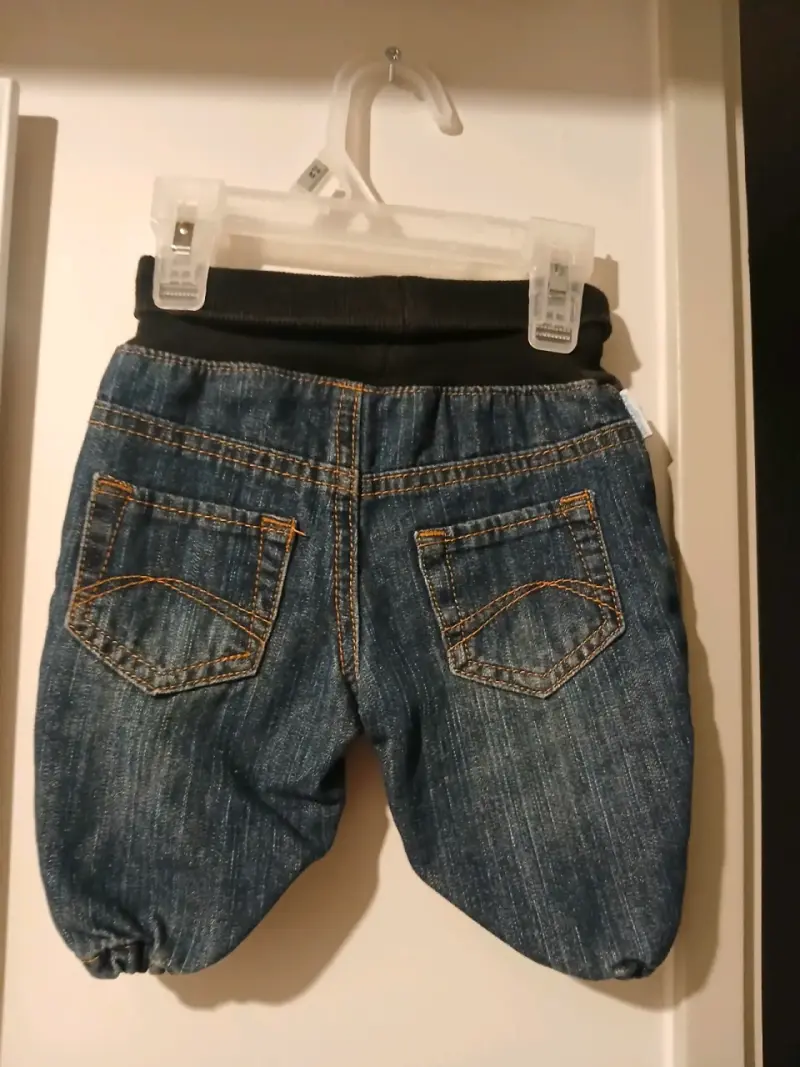 Pantalones cortos de mezclilla talla 0 a 3m - 3