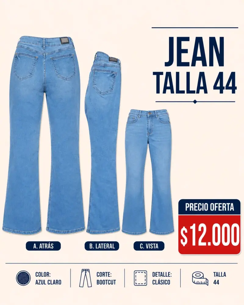 Jeans Skinny Negro Destroyed Talla 38 - 2