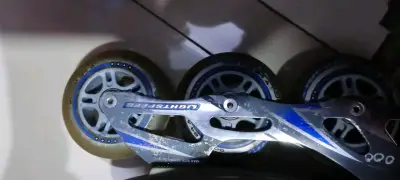 Patines Rollerblade de velocidad azul y gris - miniatura 2