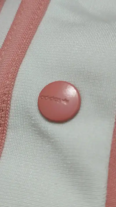 Pantalon deportivos rosas Adidas con botones - miniatura 3