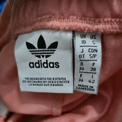 Pantalon deportivos rosas Adidas con botones - miniatura 4